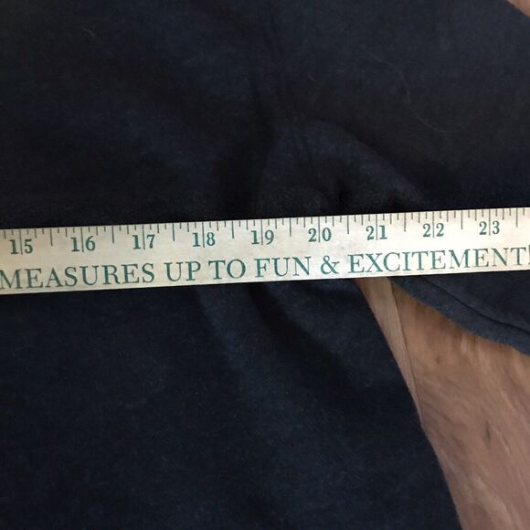 ARROW Men's Medium Sweatshirt Black Gray Solid Cotton Blend Half Zip - Picture 6 of 6